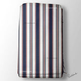 Black White Red Stripe Printed Fabric Material